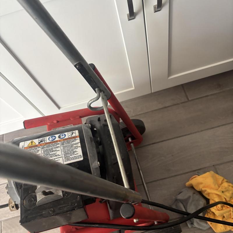 Drain line cleaning machine with cable and cords Drain line cleaning machine with cable and cords