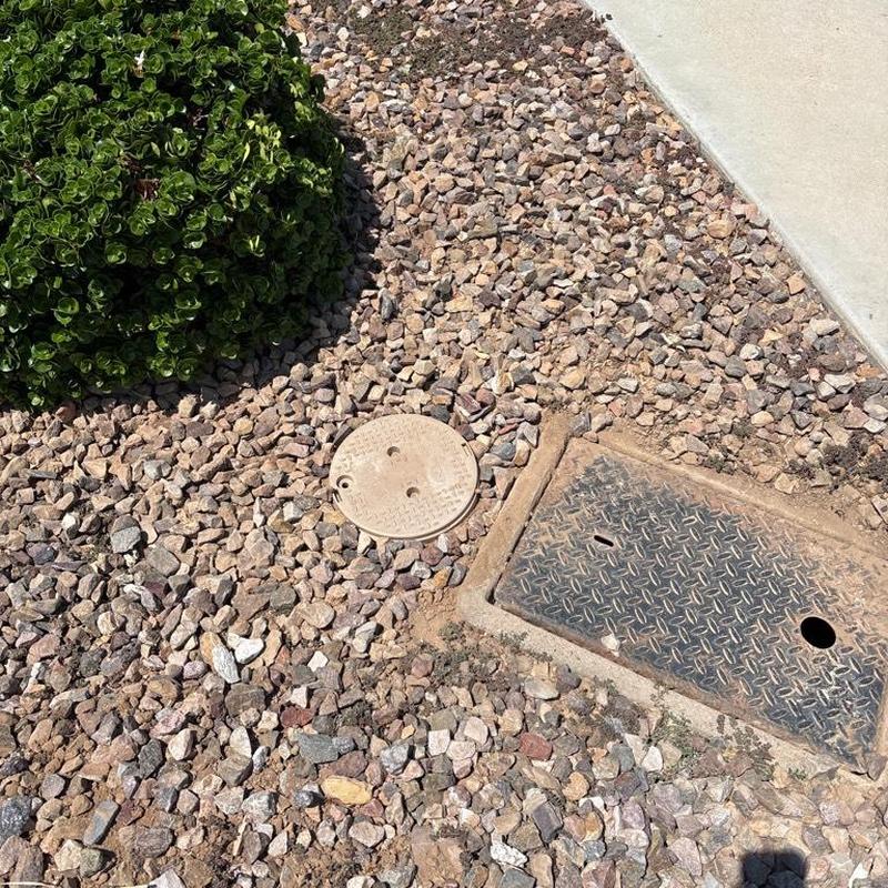 One inch pressure relief valve with access box installed