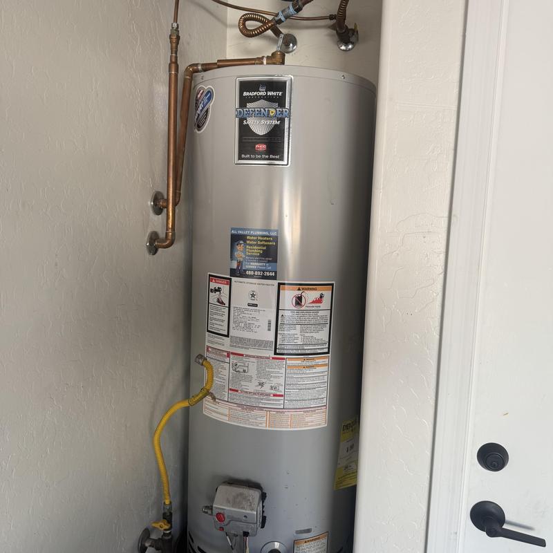 Bradford White 50-gallon gas water heater installation Bradford White 50-gallon gas water heater installation