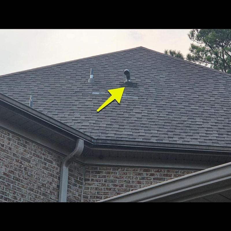 Roof vent pipe on asphalt shingle roof inspection Roof vent pipe on asphalt shingle roof inspection