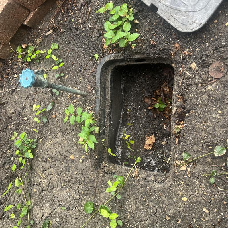 Valve box replacement with water spigot in soil