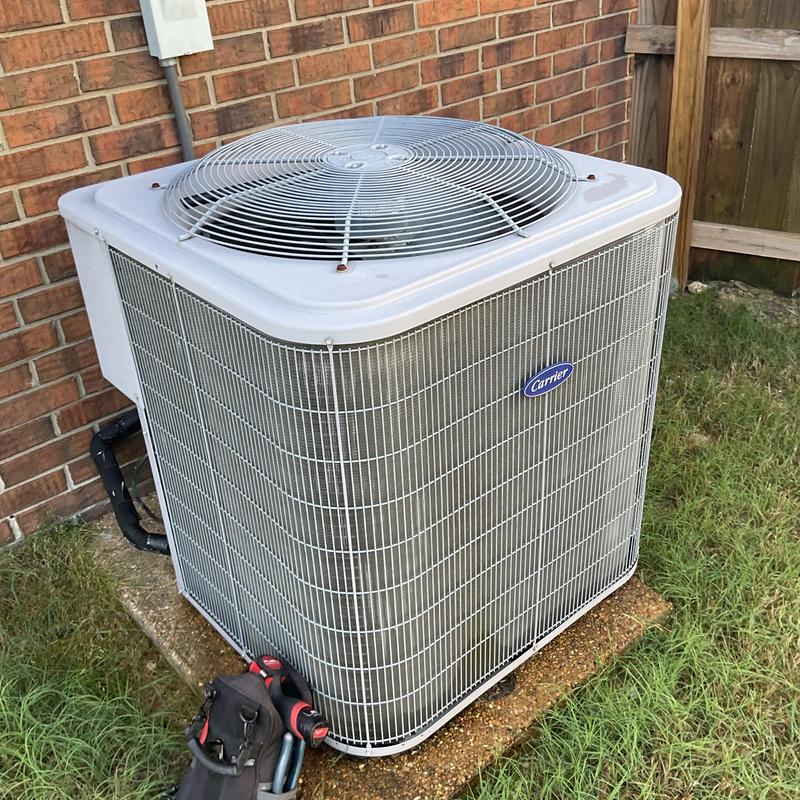 Dual run capacitor on Carrier air conditioner unit