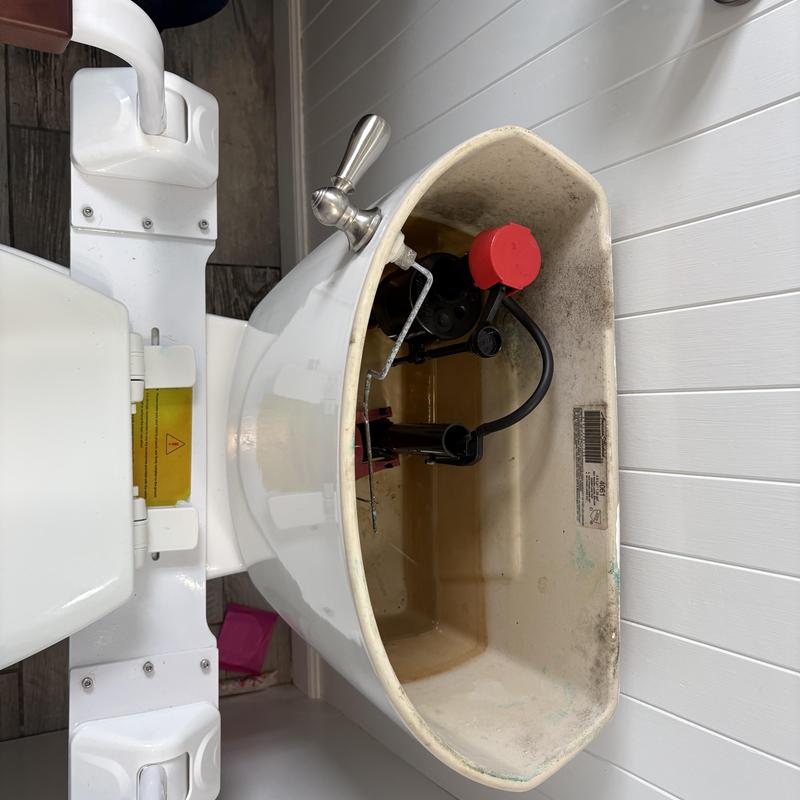 Toilet tank rebuild with internal seal replacement Toilet tank rebuild with internal seal replacement