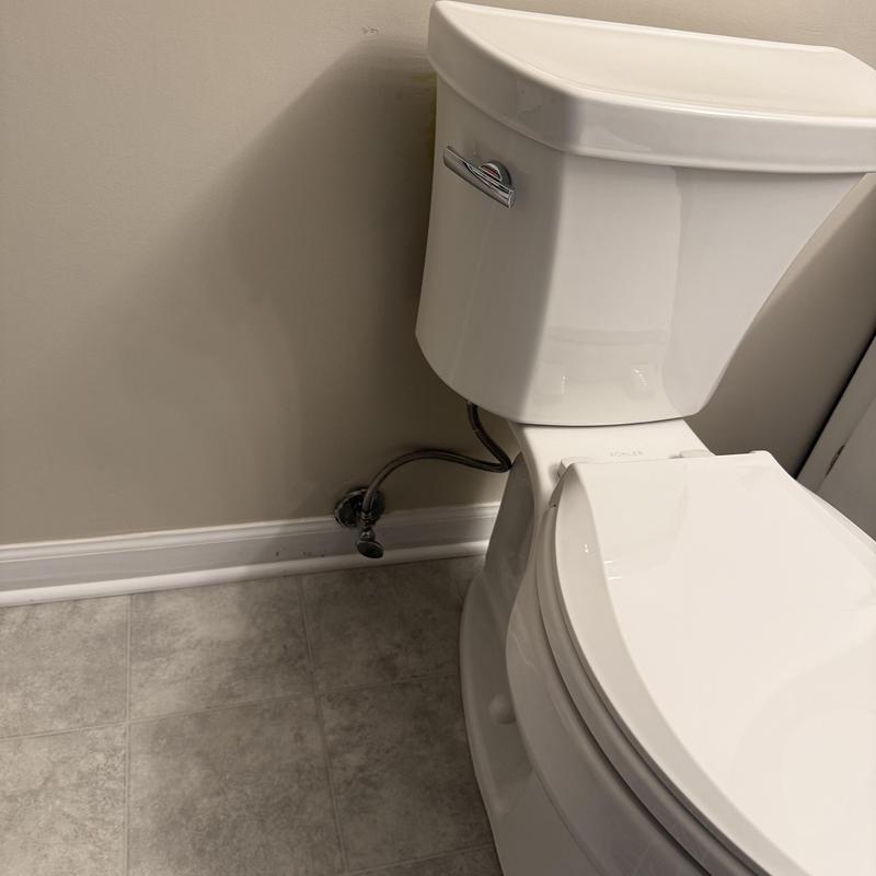 Kohler comfort height toilet installation in bathroom Kohler comfort height toilet installation in bathroom