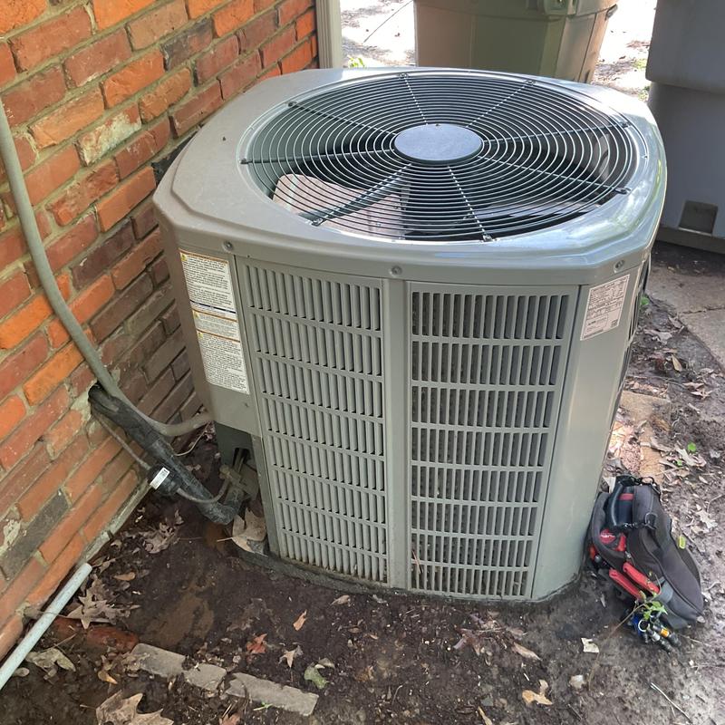 Condenser coil and outdoor AC unit inspection