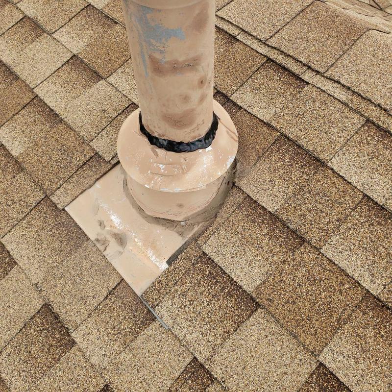 Pipe jack flashing sealing on shingle roof Pipe jack flashing sealing on shingle roof