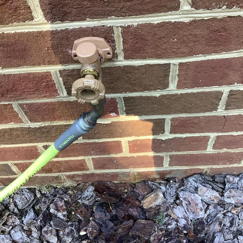 Woodford frost proof hose bib with garden hose Woodford frost proof hose bib with garden hose