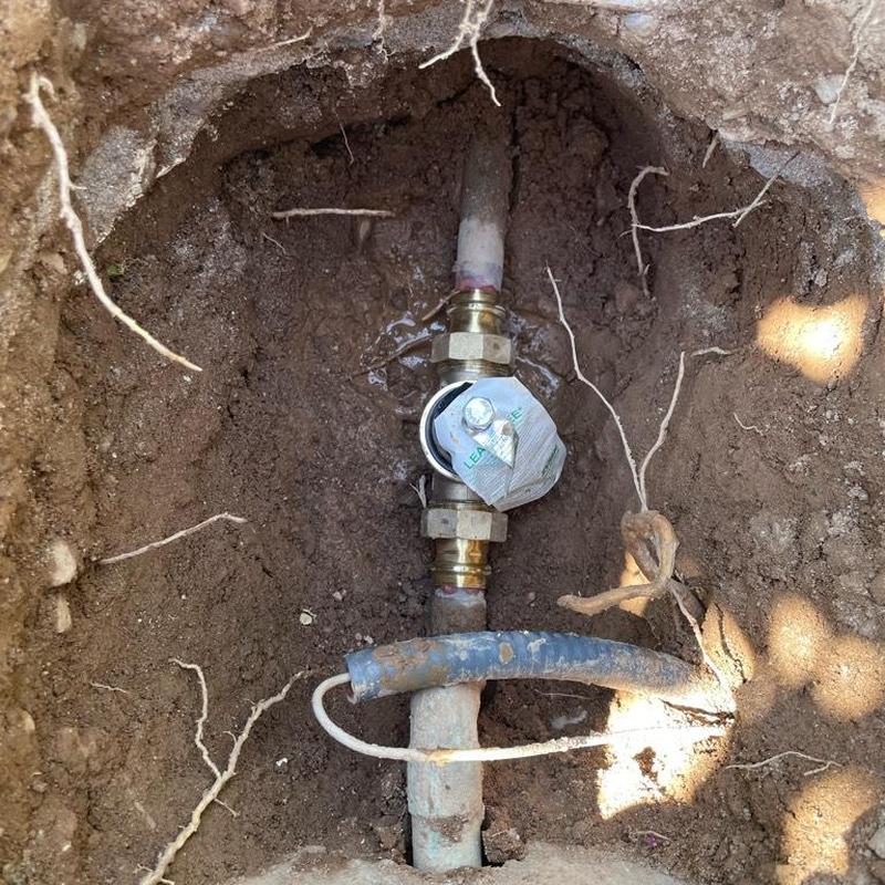 1 inch pressure reducing valve (PRV) installed in ground