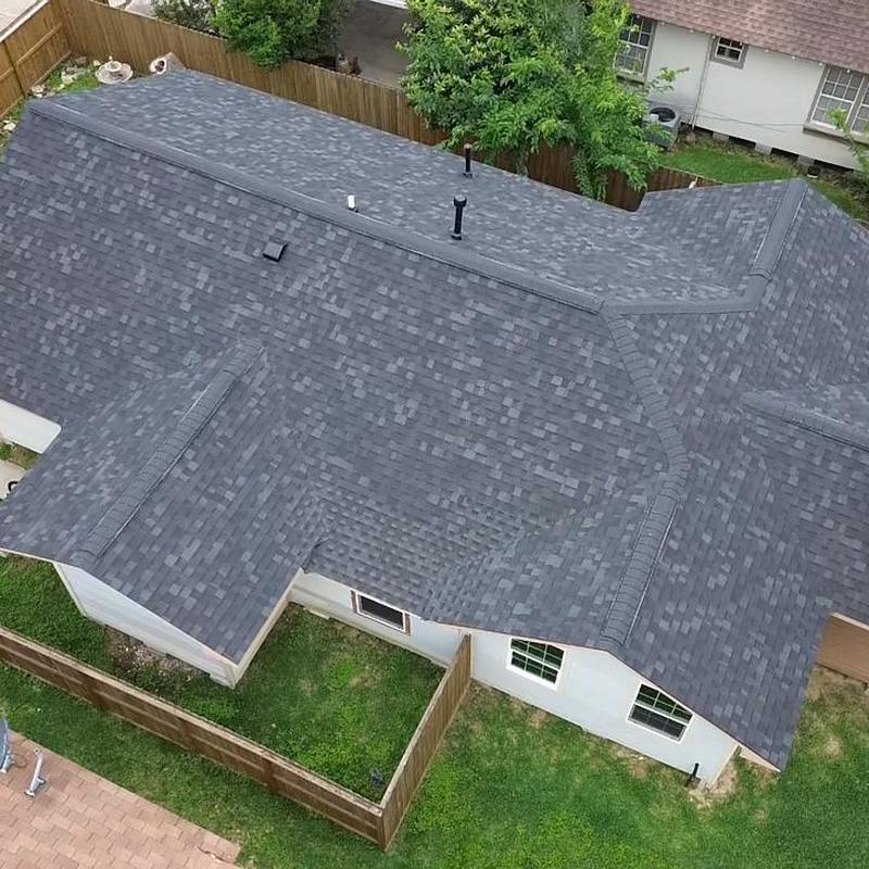 Owens Corning Onyx Black asphalt shingle roof replacement