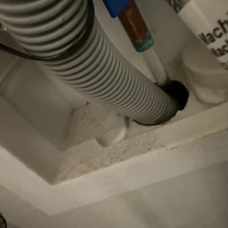 Halo water treatment hose connection inside unit Halo water treatment hose connection inside unit