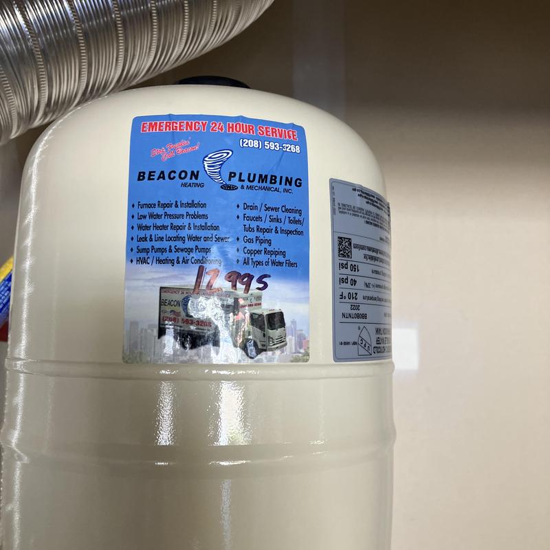 50 gallon gas Bradford White water heater installation