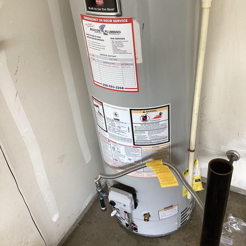 Water heater gas control valve installation in Boise
