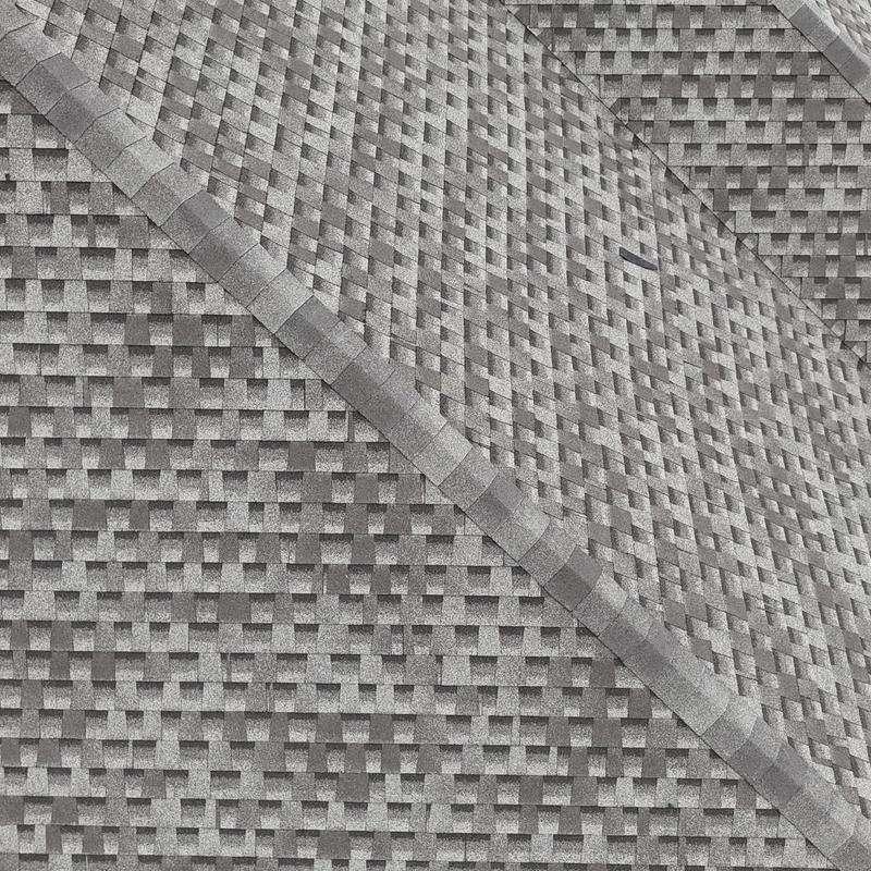 GAF HDZ asphalt shingle roof with ridge cap installation