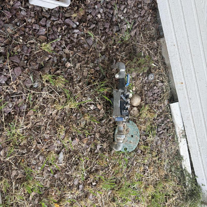 Backflow prevention assembly installed and tested outdoors