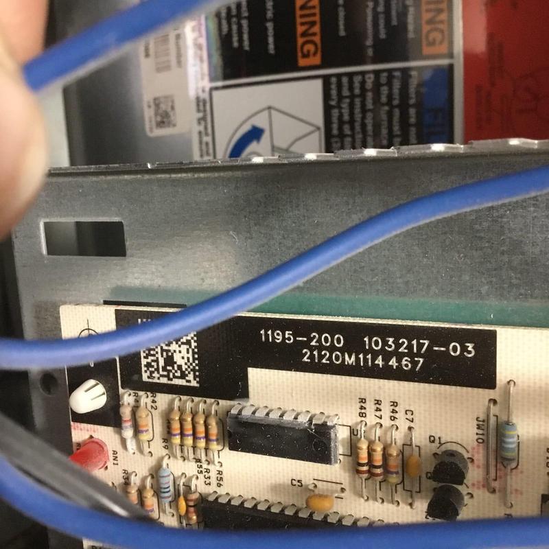 Furnace circuit board with wiring and components