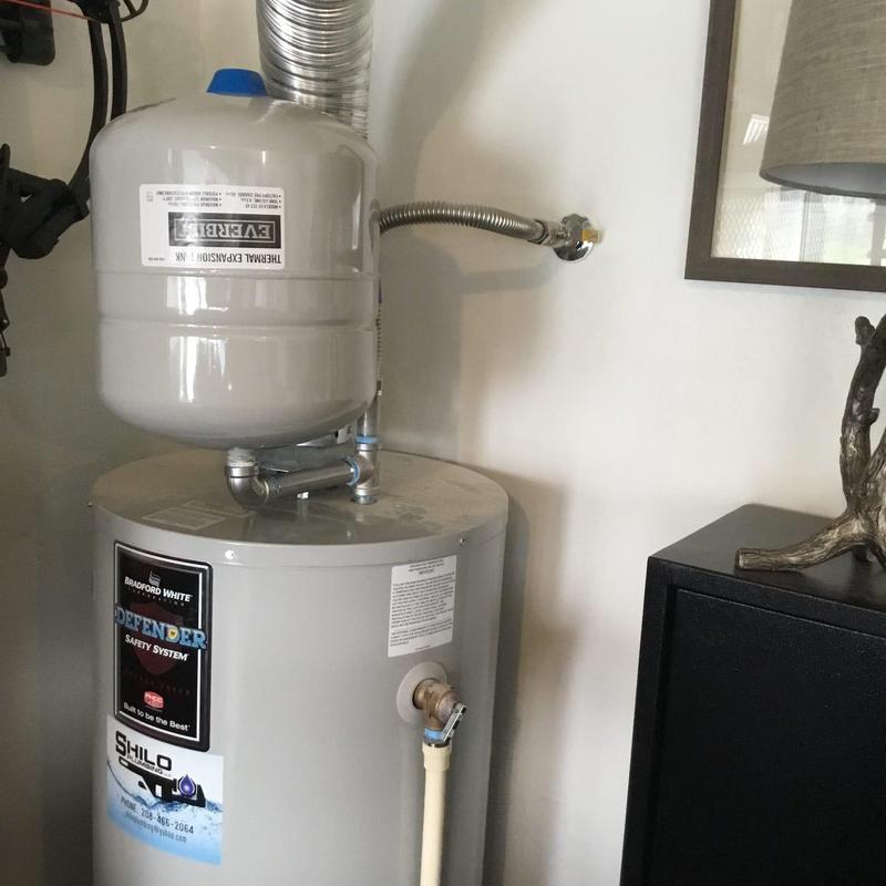 Thermal expansion tank and water heater inspection