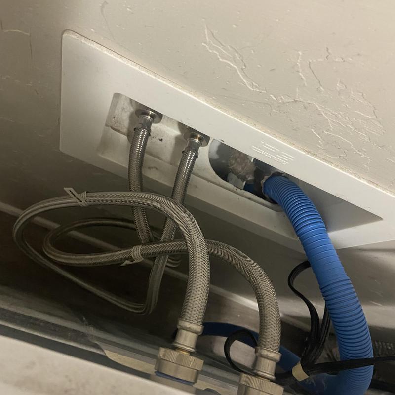 Washer and dryer water supply lines connection