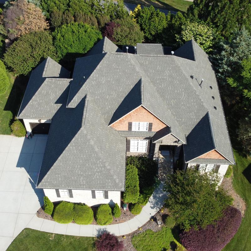 Architectural shingle roof on residential home in Greensboro NC