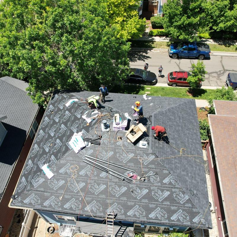 OC Duration Flex asphalt shingle installation on roof