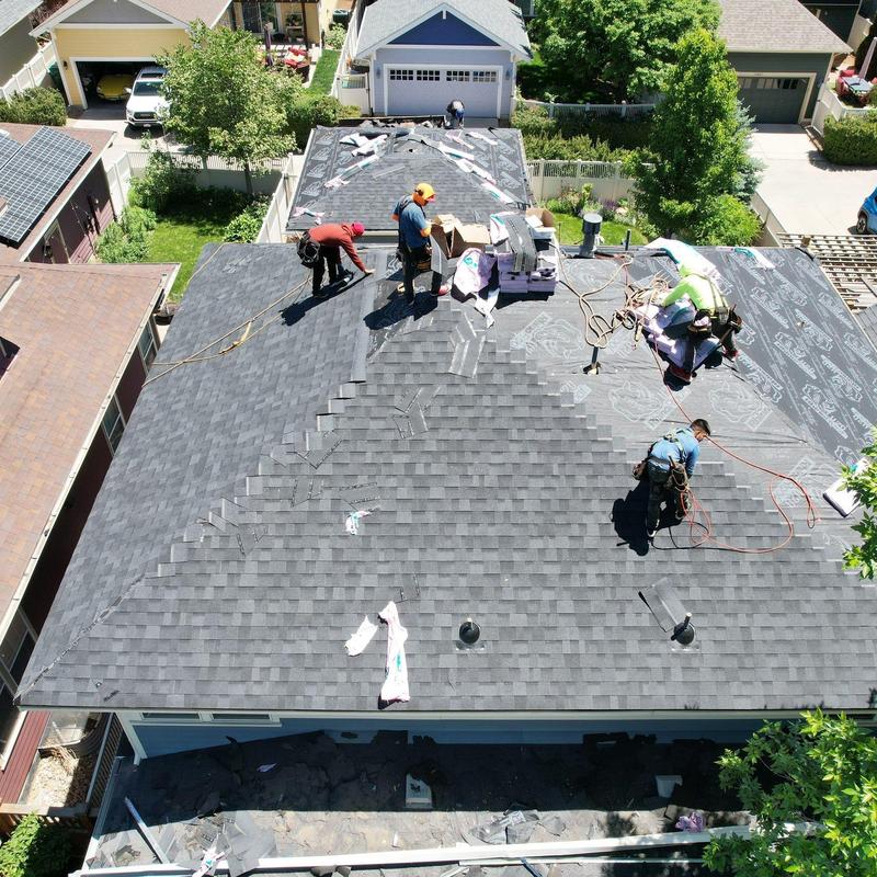 OC Duration Flex asphalt shingles installation on roof