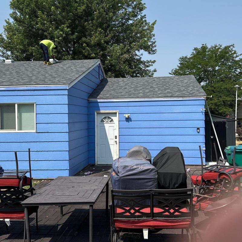 Asphalt shingle roof replacement with pipe jack updates