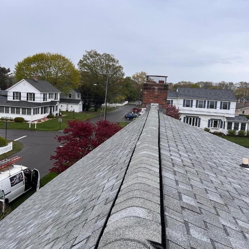 CertainTeed Landmark Pro Cobblestone gray shingles on roof