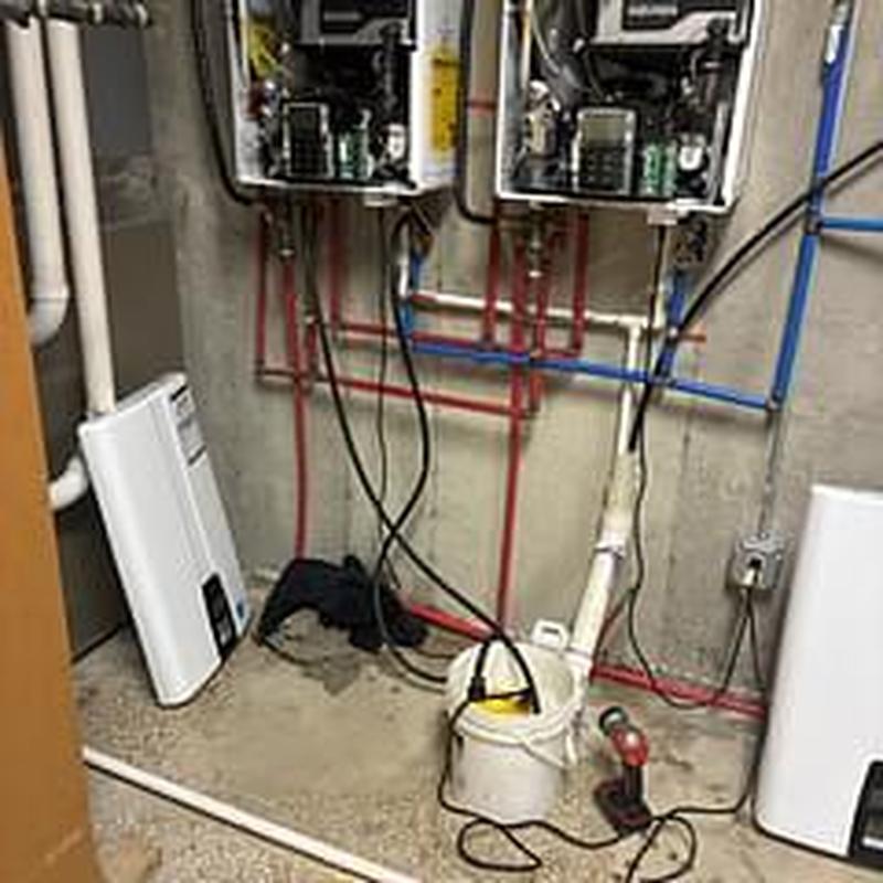 Navian tankless water heaters with piping and tools