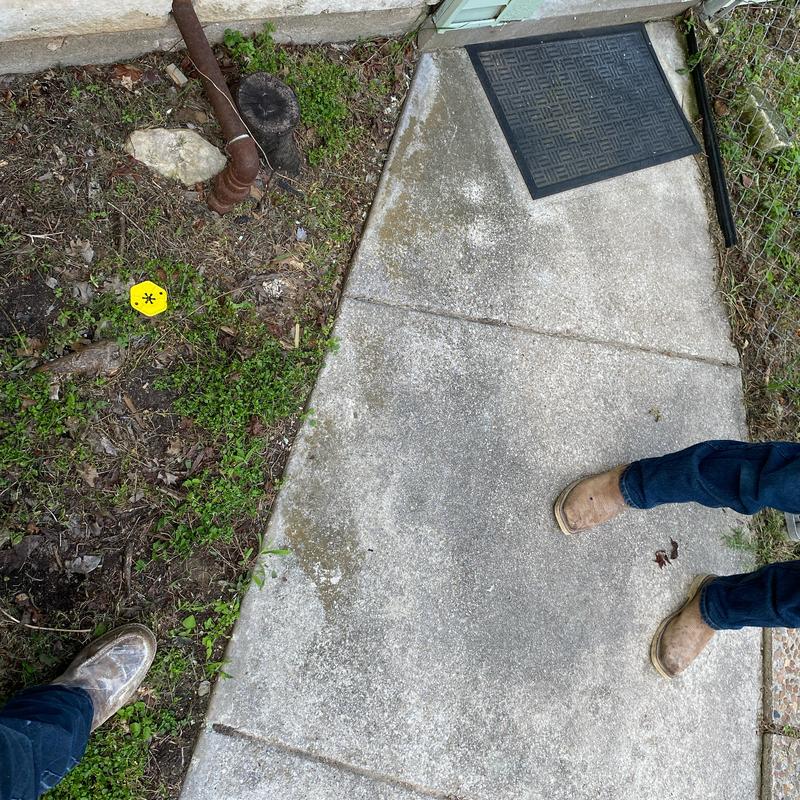 Roof vent cable and camera inspection outdoors