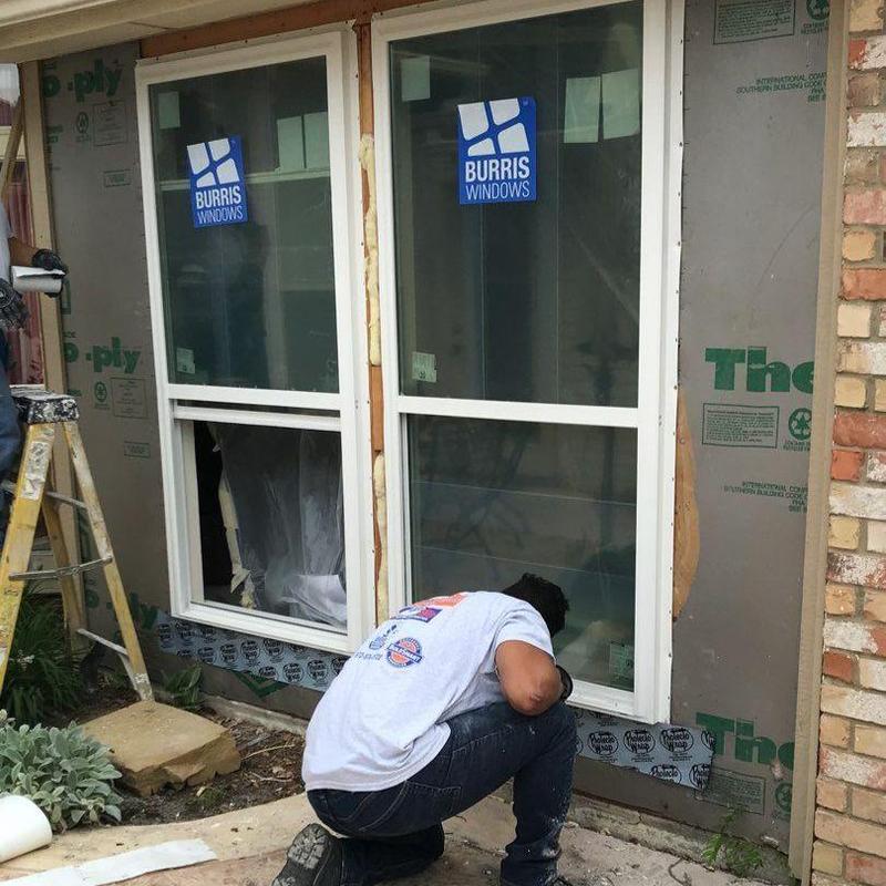 Burris vinyl windows installation with flashing tape