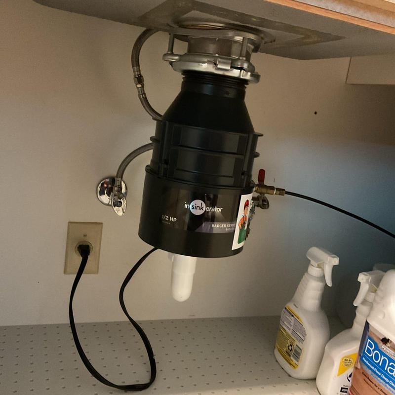 Badger 5 garbage disposal installation under sink