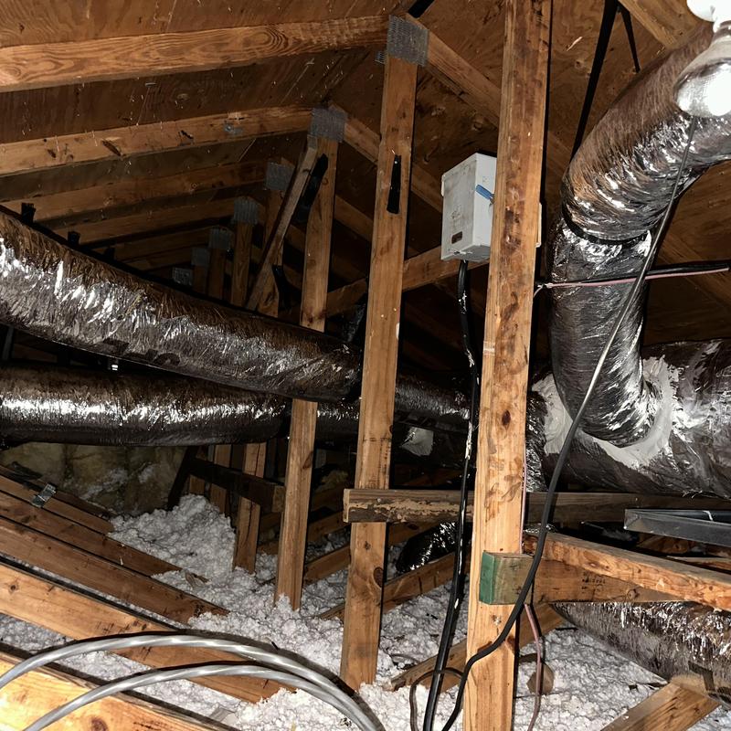 Air handler ductwork replacement in attic space Air handler ductwork replacement in attic space