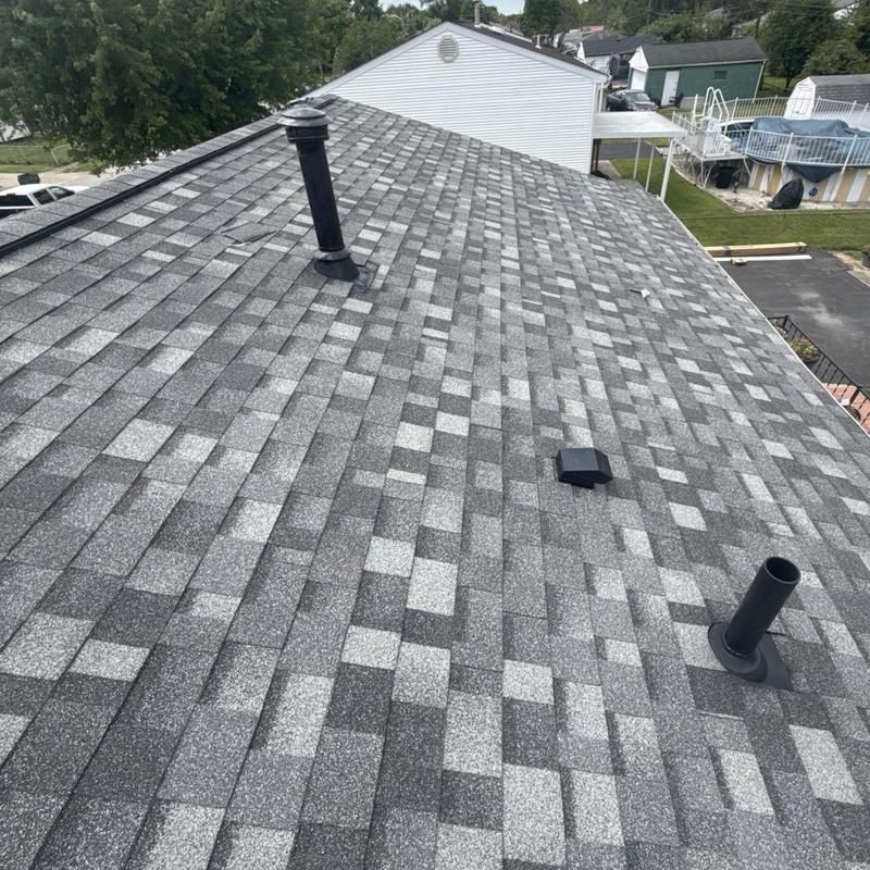 Asphalt shingle roof with vent pipes, Canal Winchester, OH
