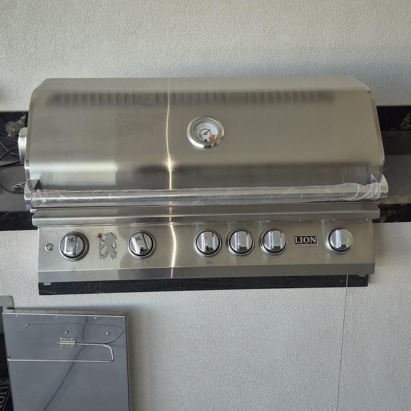 BBQ grill stainless steel control panel and thermometer BBQ grill stainless steel control panel and thermometer