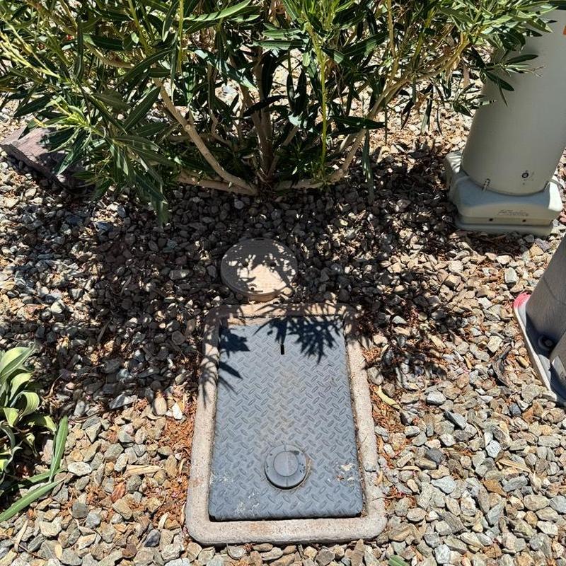 Water main access box with PRV installed near meter