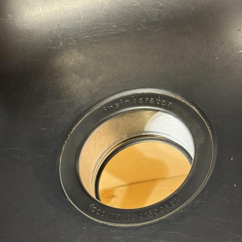 Insinkerator food waste disposer sink flange installation