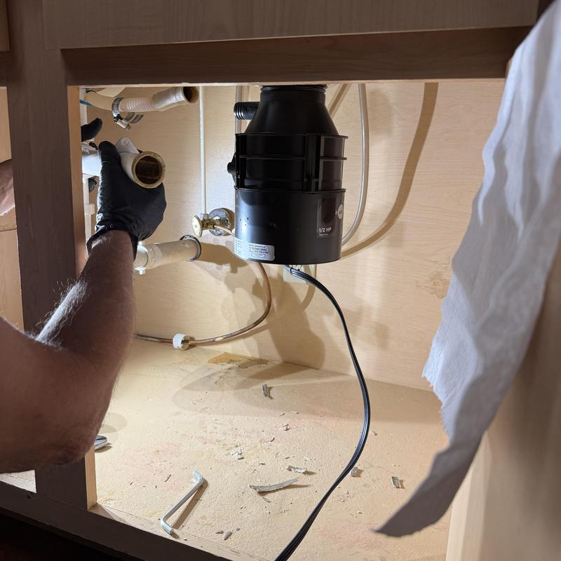 Insinkerator Badger 5 garbage disposal under sink installation