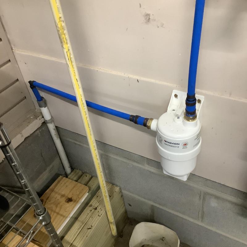 Navien tankless water heater neutralizer with piping Navien tankless water heater neutralizer with piping