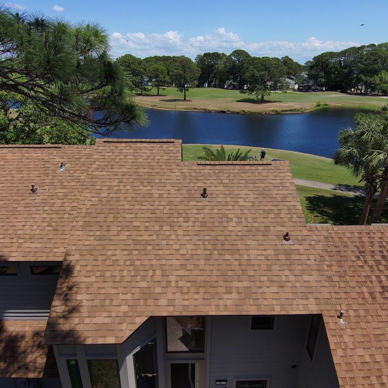 Owens Corning Oakridge Desert Tan shingle roof installation Owens Corning Oakridge Desert Tan shingle roof installation