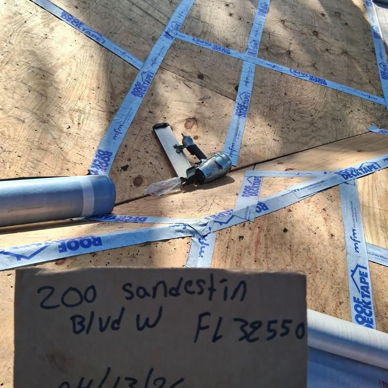 Seam Tape Secondary Water Barrier on Roof Decking Seam Tape Secondary Water Barrier on Roof Decking