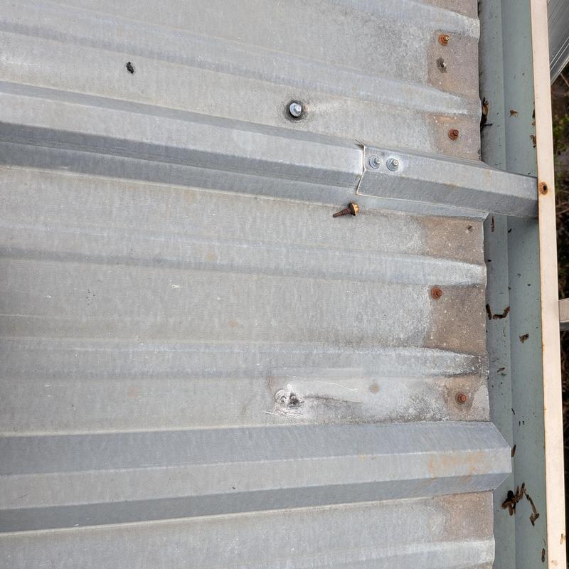 Metal roof screws replacement on old roof panel Metal roof screws replacement on old roof panel