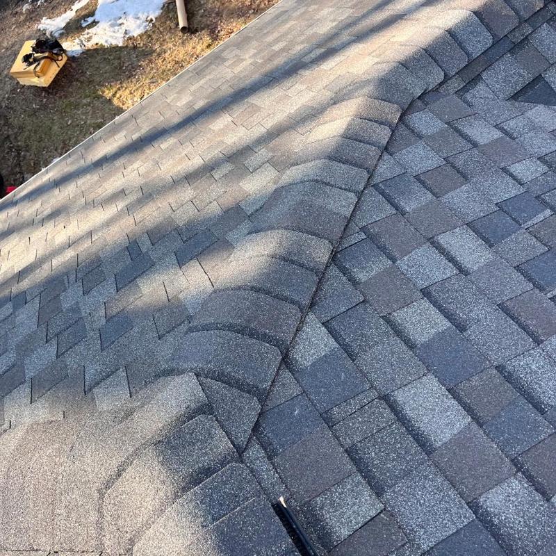 Asphalt shingle roof ridge in Clinton CT Asphalt shingle roof ridge in Clinton CT