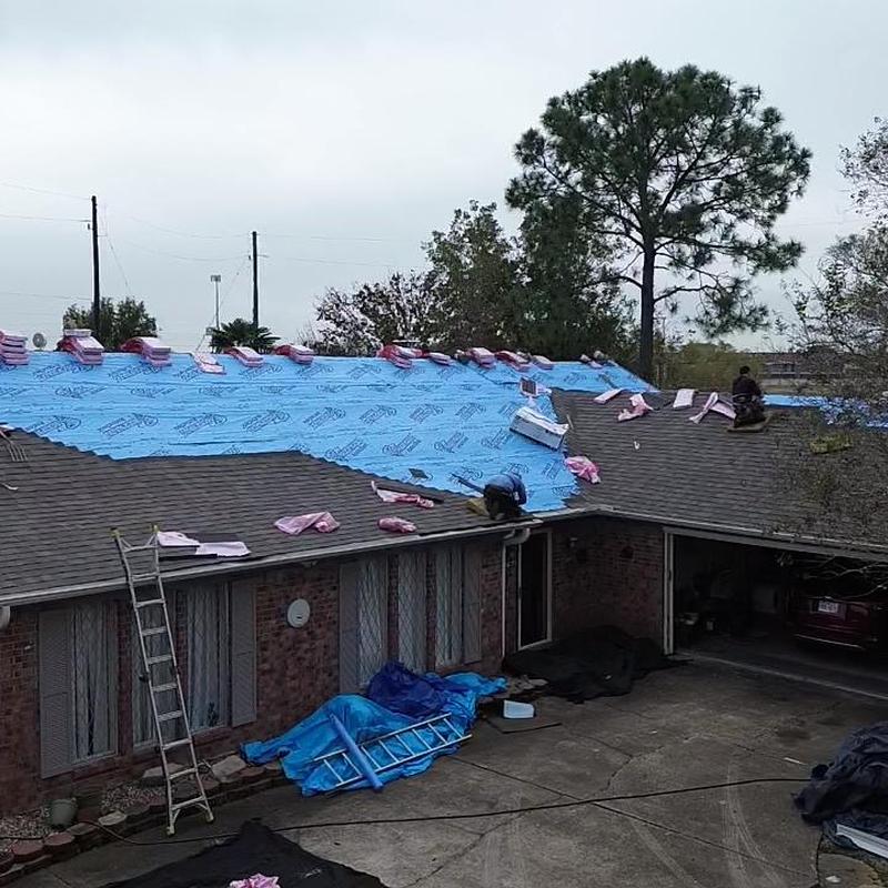 Roof underlayment installation for windstorm replacement