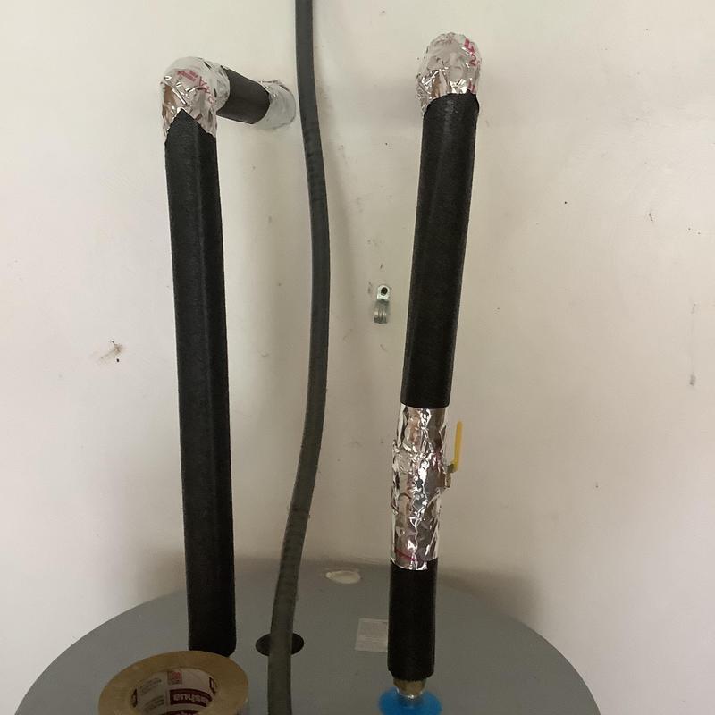 State Pro Line 50 gallon electric water heater pipes with insulation State Pro Line 50 gallon electric water heater pipes with insulation