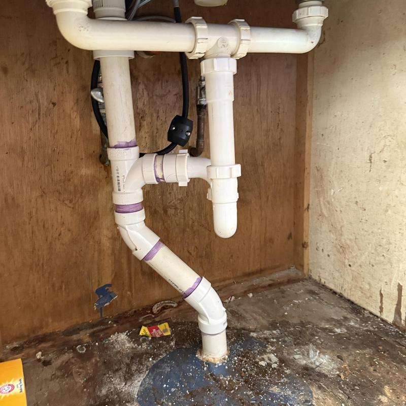 P-trap and air admittance valve drainage system installation P-trap and air admittance valve drainage system installation