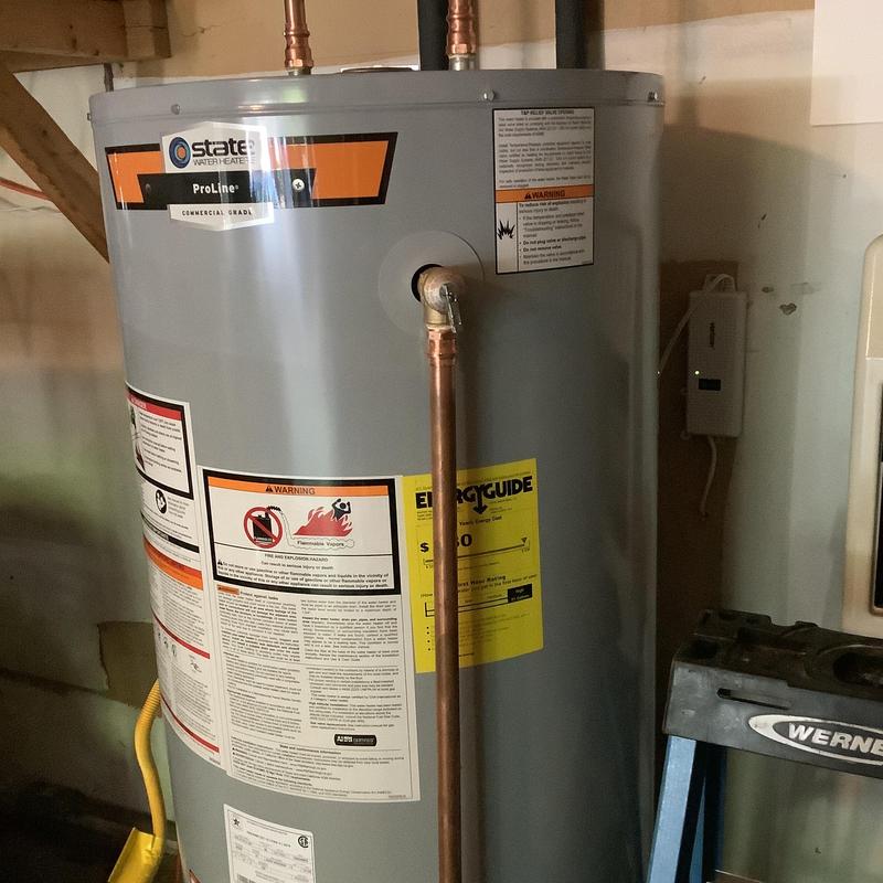 50-gallon State Pro natural gas water heater installation 50-gallon State Pro natural gas water heater installation