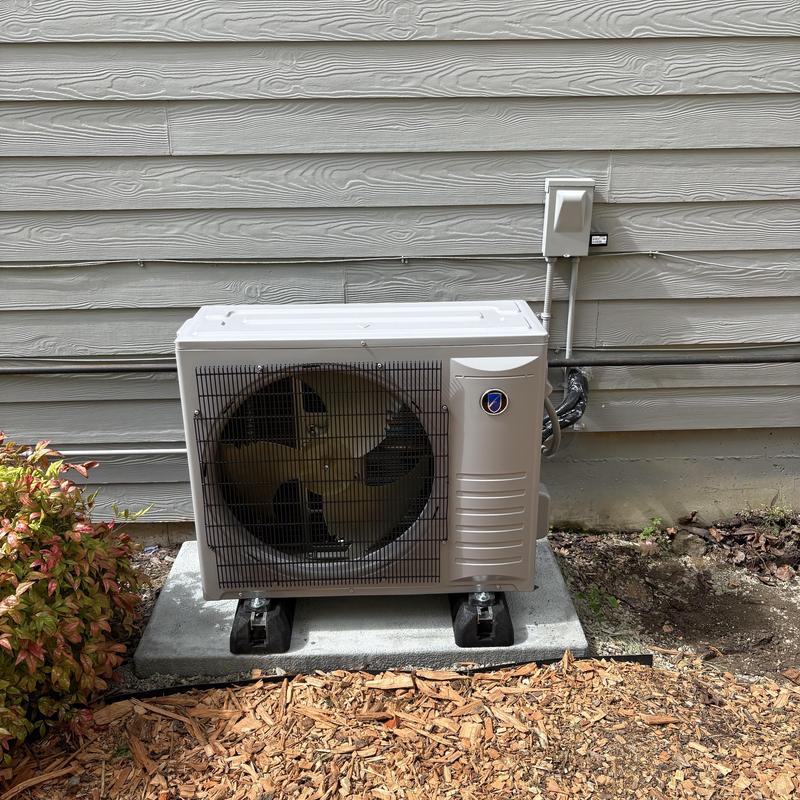 Friedrich heat pump outdoor unit installation in Portland Friedrich heat pump outdoor unit installation in Portland