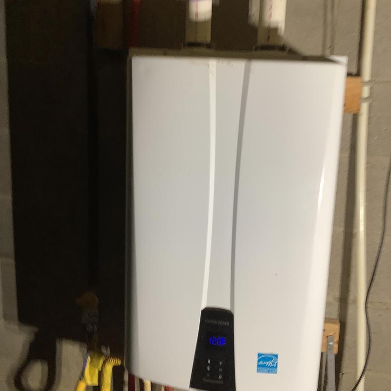 Navien tankless water heater with digital display Navien tankless water heater with digital display