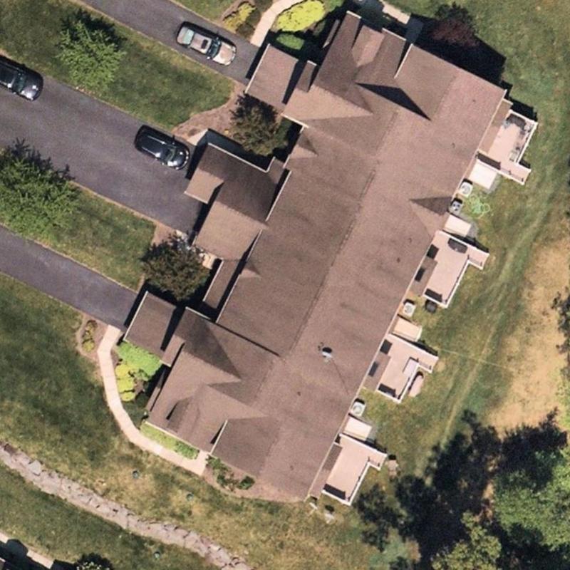 Roof shingles and flashing inspection on residential building Roof shingles and flashing inspection on residential building
