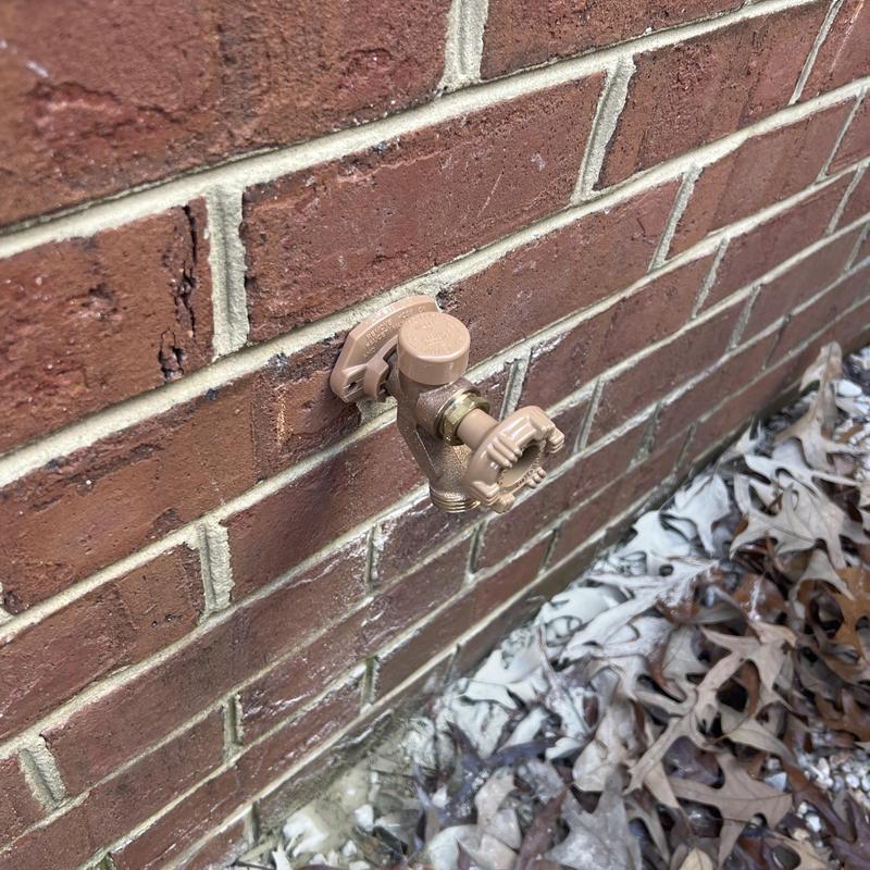 Woodford frost proof hose bib on brick wall Woodford frost proof hose bib on brick wall