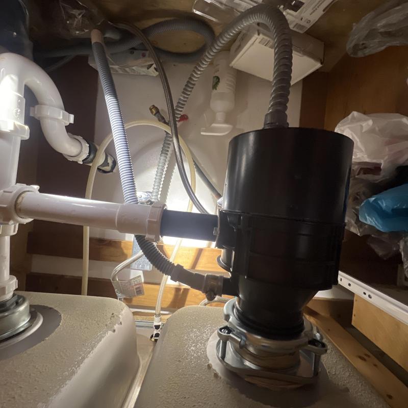 Insinkerator Badger 5 garbage disposal installation under sink